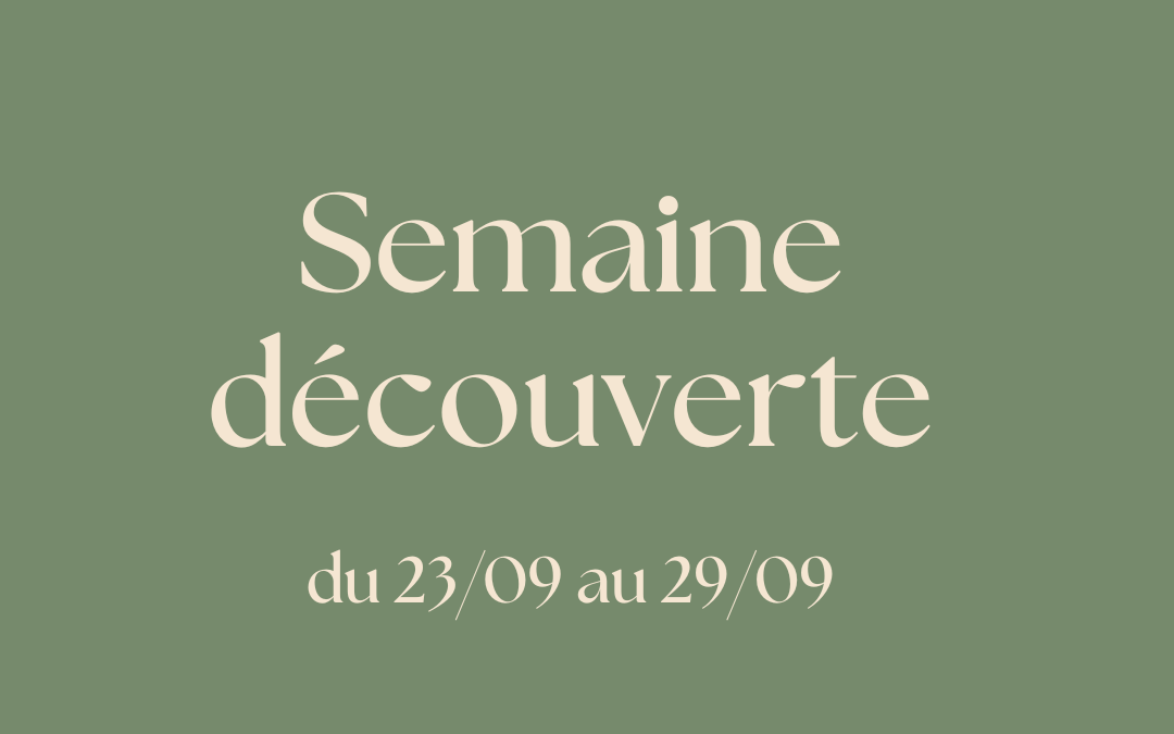 Semaine découverte