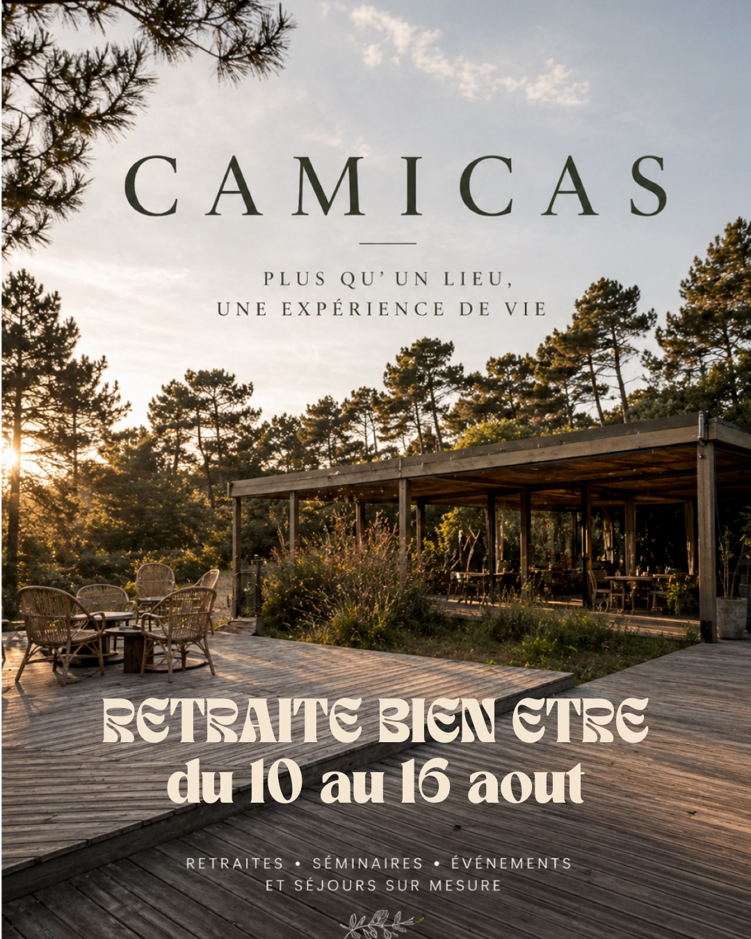 RETRAITE BIEN ETRE du 10 au 16 aout